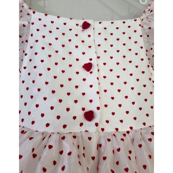 NWT Bitty Bundles of Joy M.Joy Handmade "Be Mine" Valentine Hearts Dress Size 10 - Picture 12 of 13